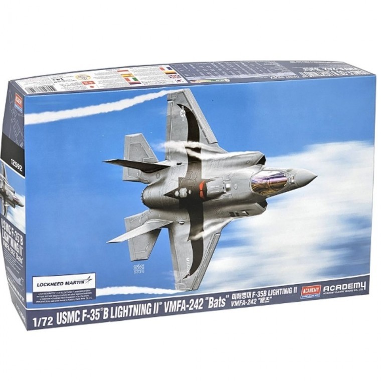 아카데미과학 미해병대 F-35B 라이트닝II VMFA-242 배츠 밀리터리 조립 장난감 - 상품 이미지
