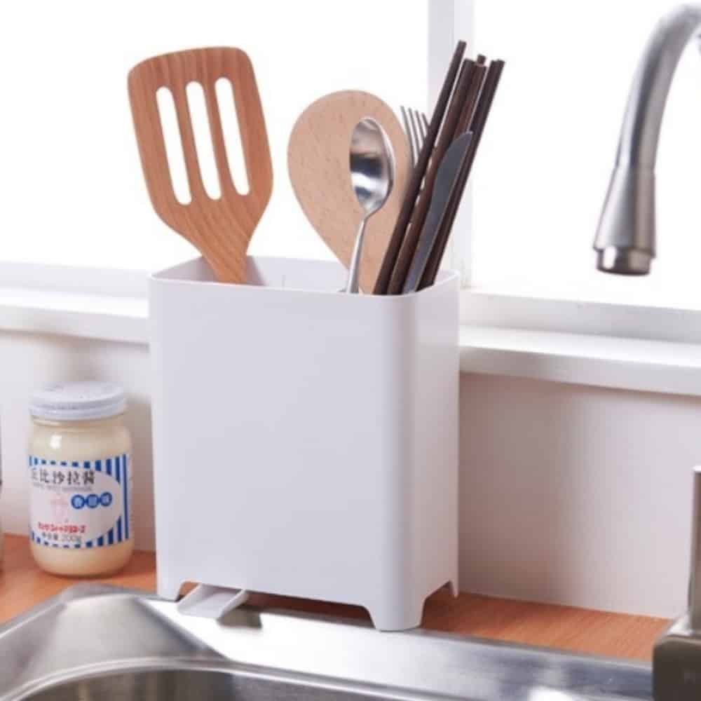 인테리어수저통 씽크대수저통 4구 조리도구통 - 상품 이미지