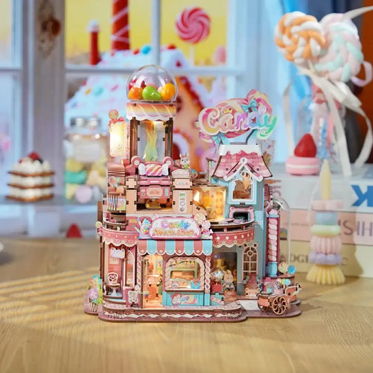 Tonecheer 톤치어 캔디 워크숍 캔디공장 오르골 3D 입체 퍼즐 조립 DIY 이미지 6