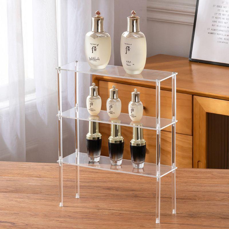 투명 화장품 진열 선반 향수 매니큐어 정리대 DJ1009 1층 (20cmx8cm) - 상품 이미지