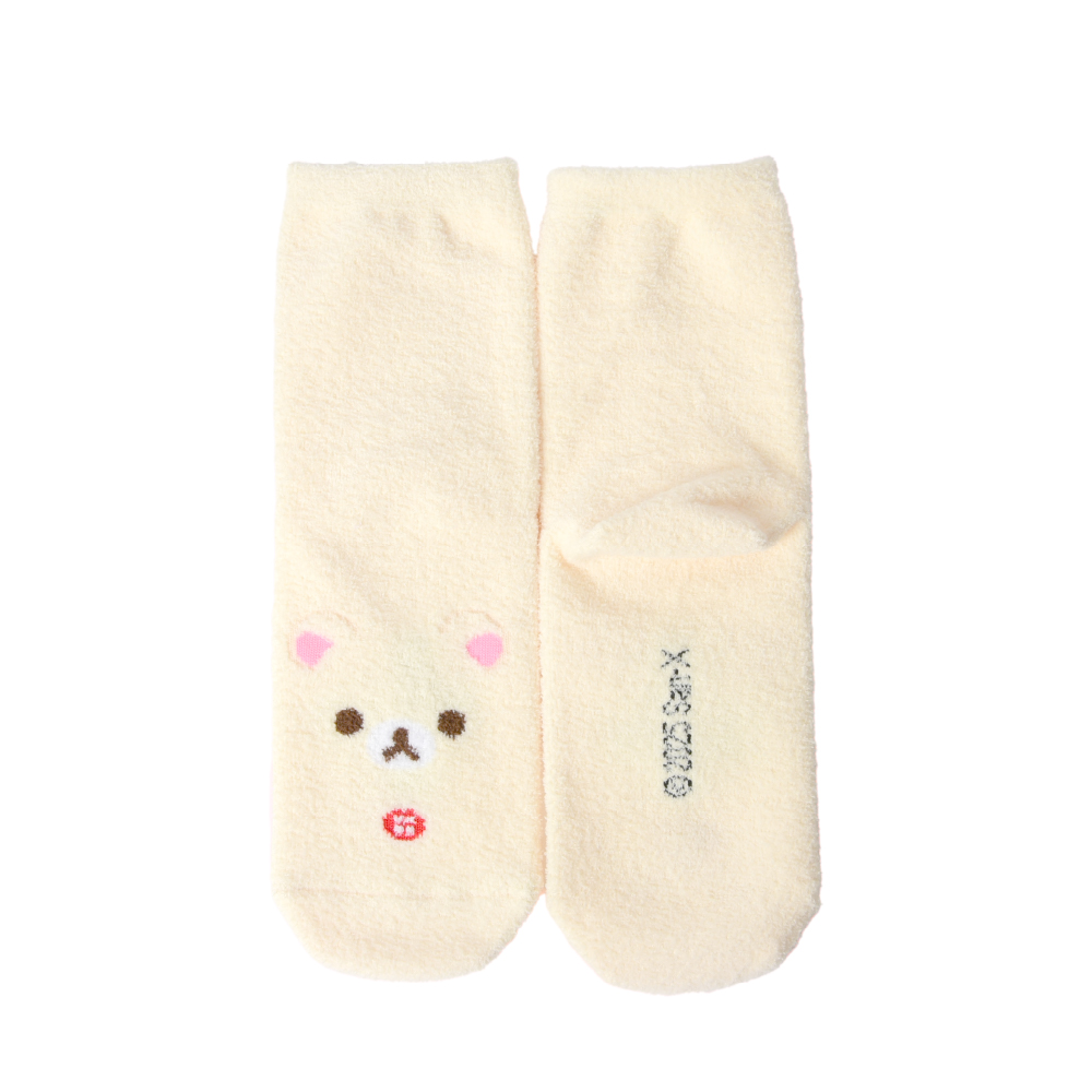 리락쿠마 수면 양말 겨울 캐릭터 삭스 산엑스 굿즈