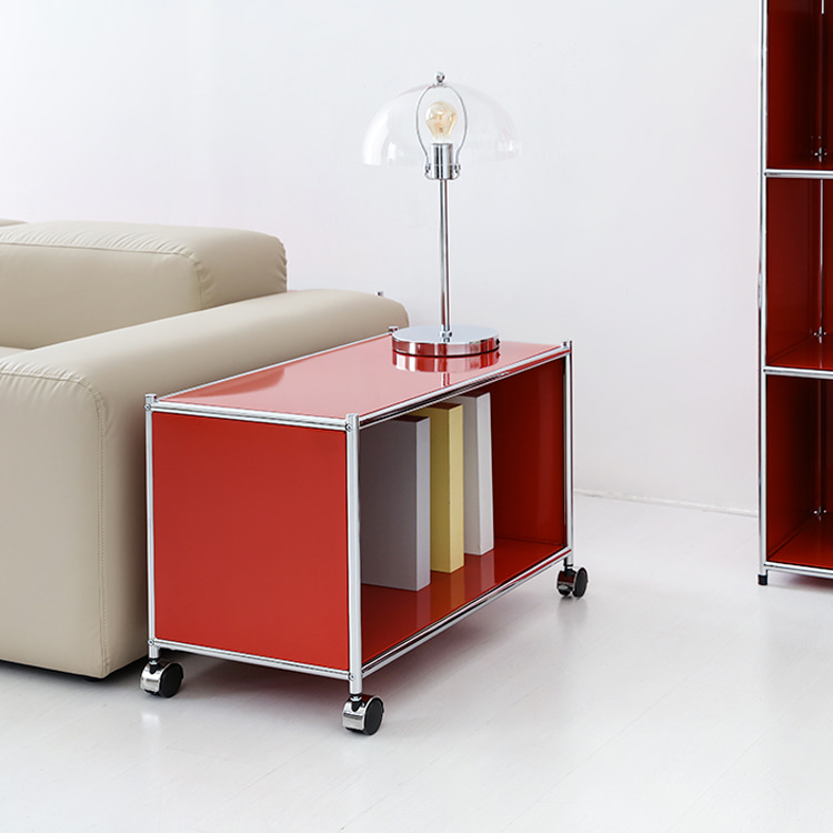 심플리 이동식 수납박스/사이드테이블 BC259 레드 9437.2450