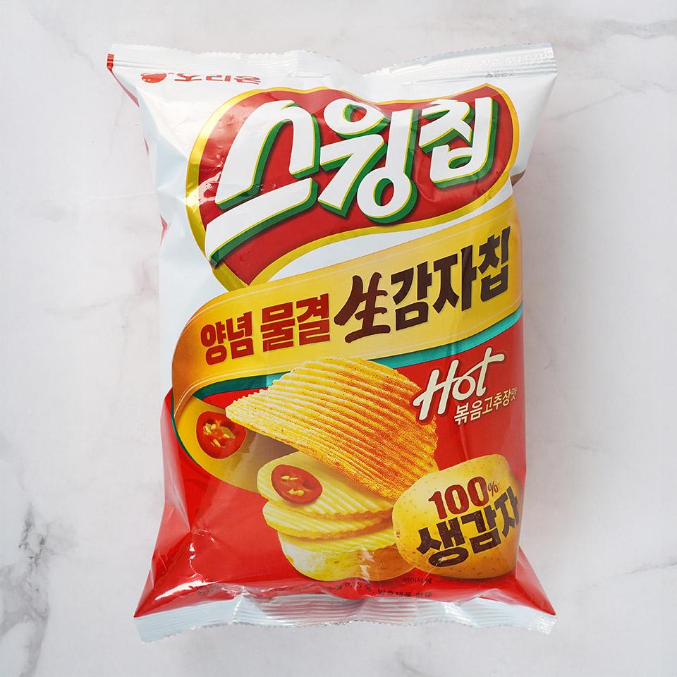 메가마트 오리온 스윙칩 볶음고추장맛 124g - 상품 이미지