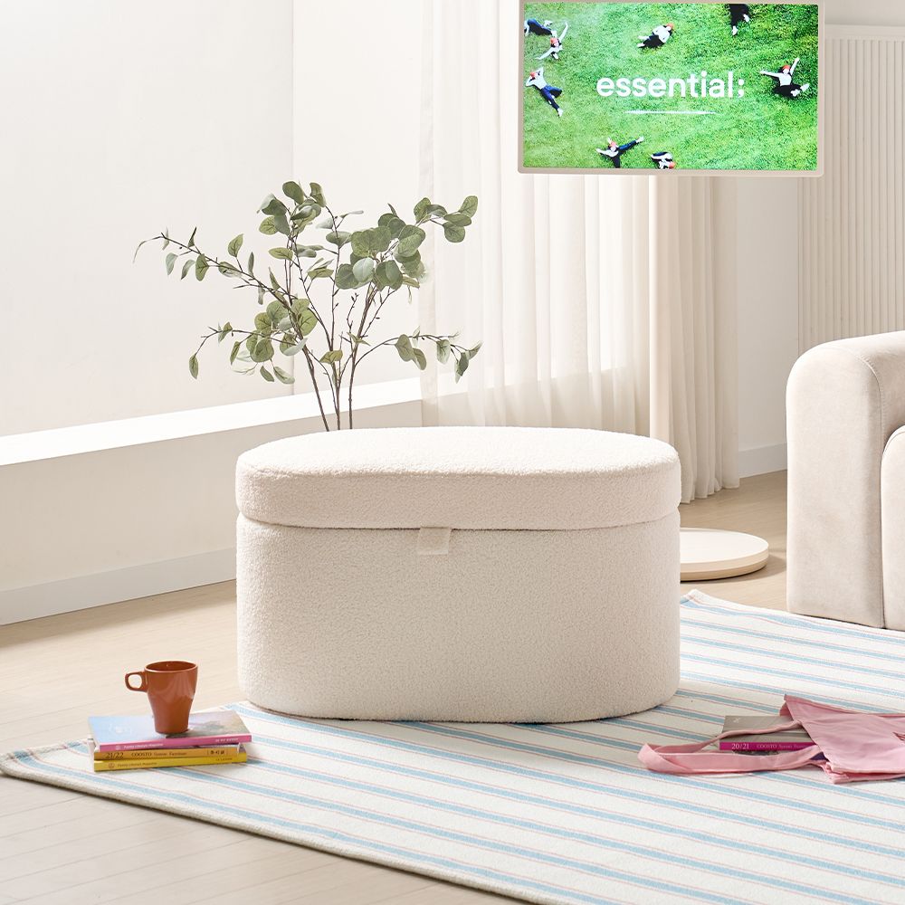 다쿠아즈 부클레 수납 스툴 의자 아이방 장난감 정리