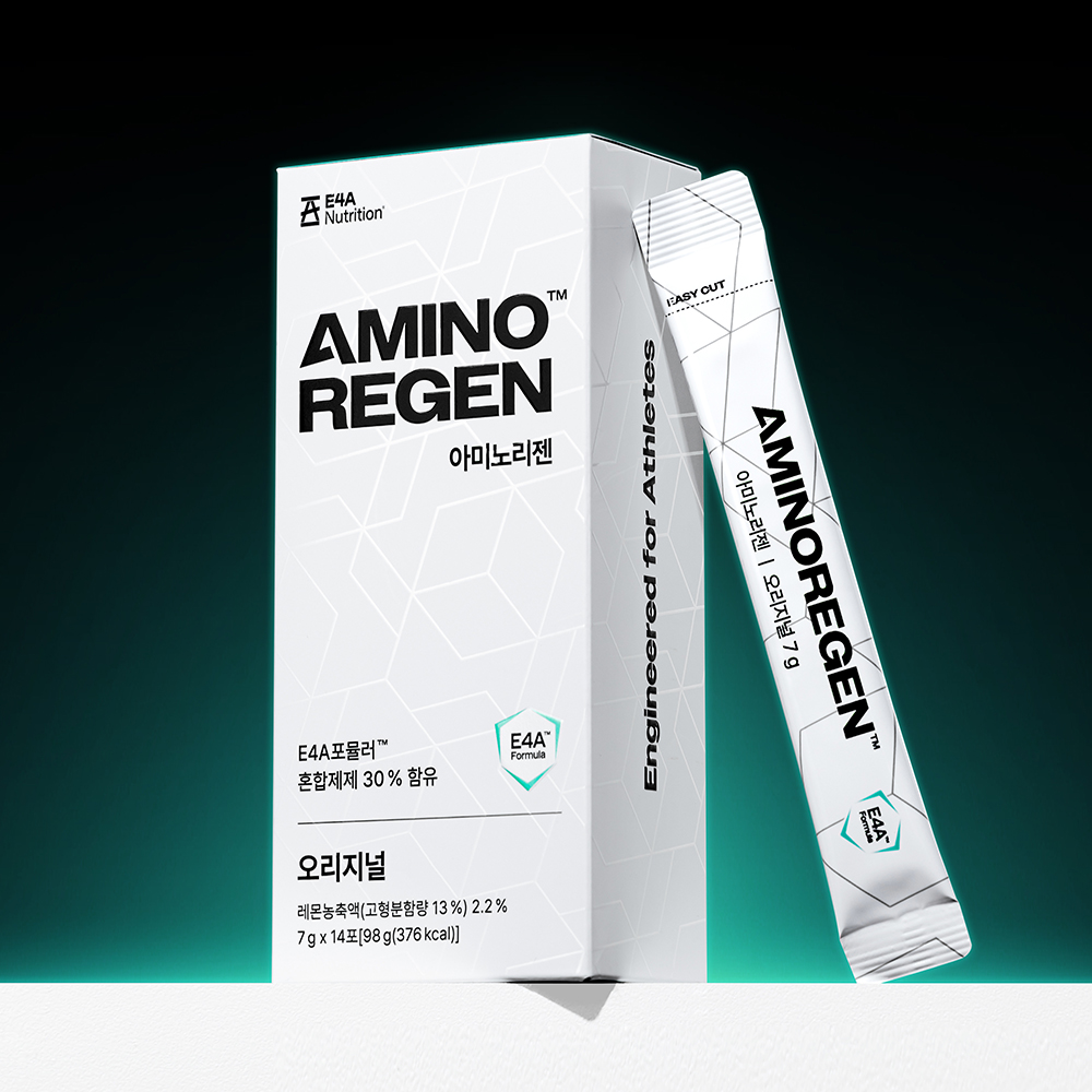 아미노리젠 오리지널 아미노산 보충제 (3가지맛) 사과, 14포, 1개 제품 이미지