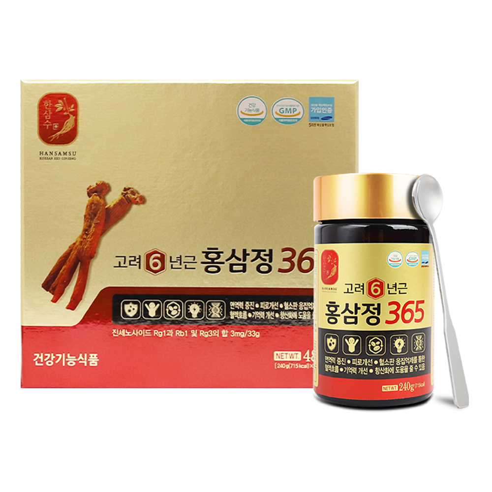 한삼수 고려 6년근 홍삼정 365 480g (240g X 2ea) - 상품 이미지