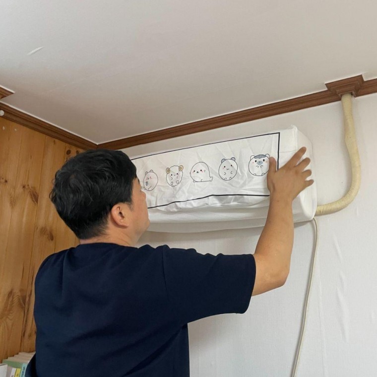 벽걸이 에어컨 더스트 커버 덮개 특대형 B 에어콘