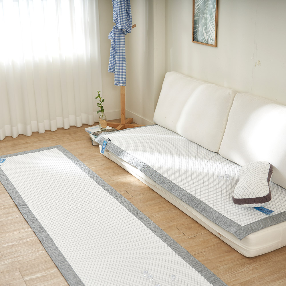 국내생산 여름용 접촉냉감 쿨 아이스 소파매트 쇼파커버 쇼파패드 4인