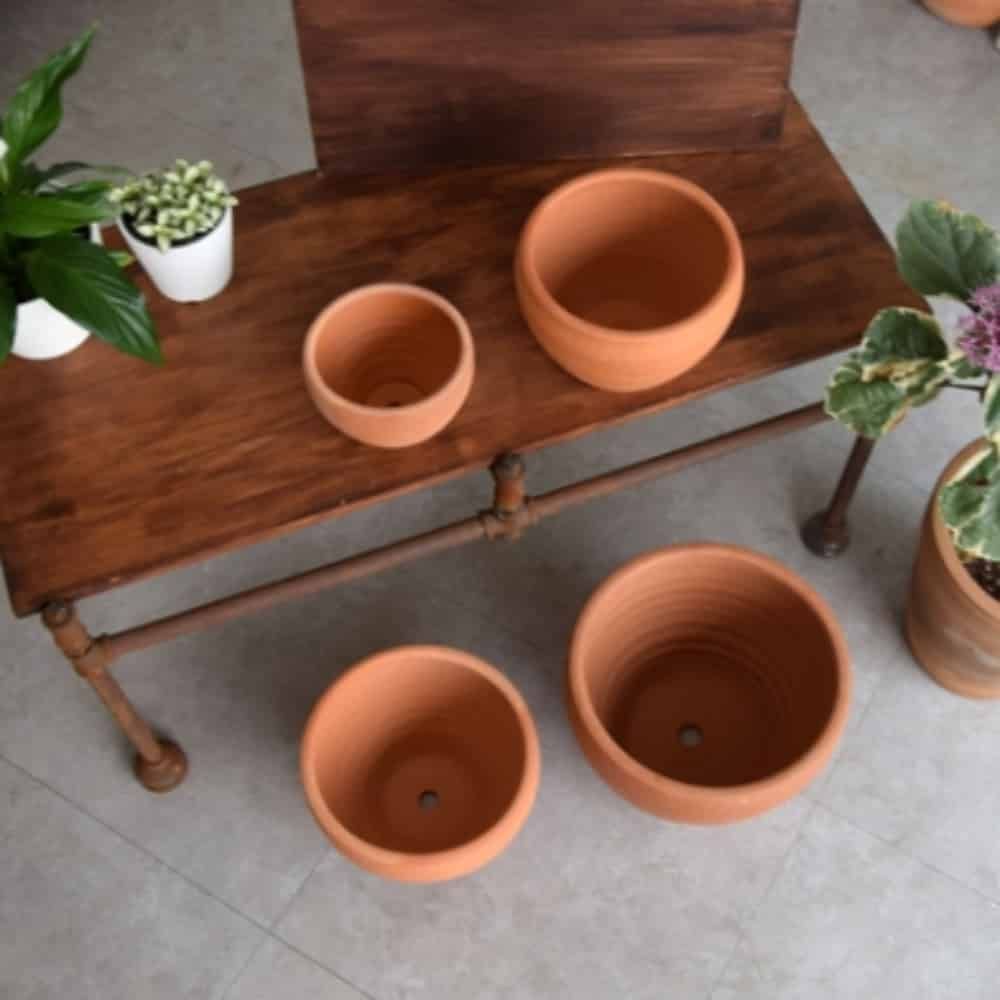 4개셋 무늬토분 다육이화분 미니화분 - 상품 이미지