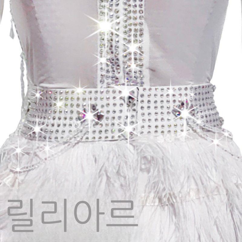 라틴댄스 벨트 큐빅 장식 여성 악세서리 거들 트윙클 스팽글 허리 체인 - 상세 이미지 4