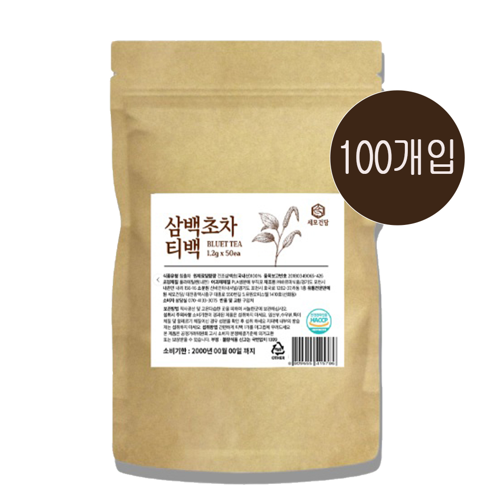 국산 차 삼백초tea 삼각 티백 차 카페인없는 물대신마시는 건강차 삼백초 100개입 추출물 - 상품 이미지
