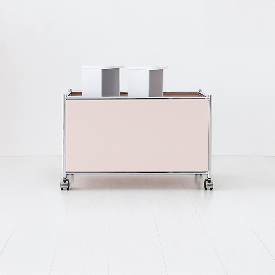 심플리 이동식 수납박스/사이드테이블 BC259 라이트핑크 6517.1869