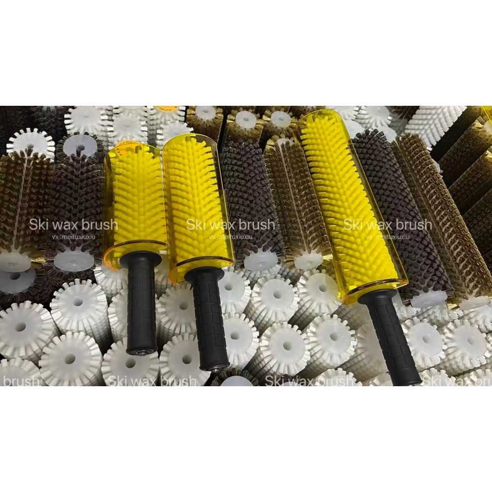 보드 정비 세트 스노우보드 왁싱 엣징 관리 키트 200mm (손잡이+덮개+나일론+말털+구리) - 상세 이미지 4