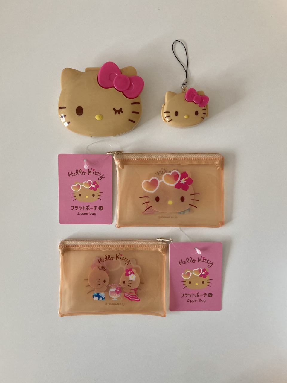 [태닝키티 3종] 소품케이스 약통 키링 미니파우치 수납함