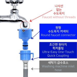 세탁기호스 급수 연결 연장 교체 세탁 호수 온수용 1.2M 삼성 엘지 대... 개봉기 | 실사용 후기 - 상품 이미지 4