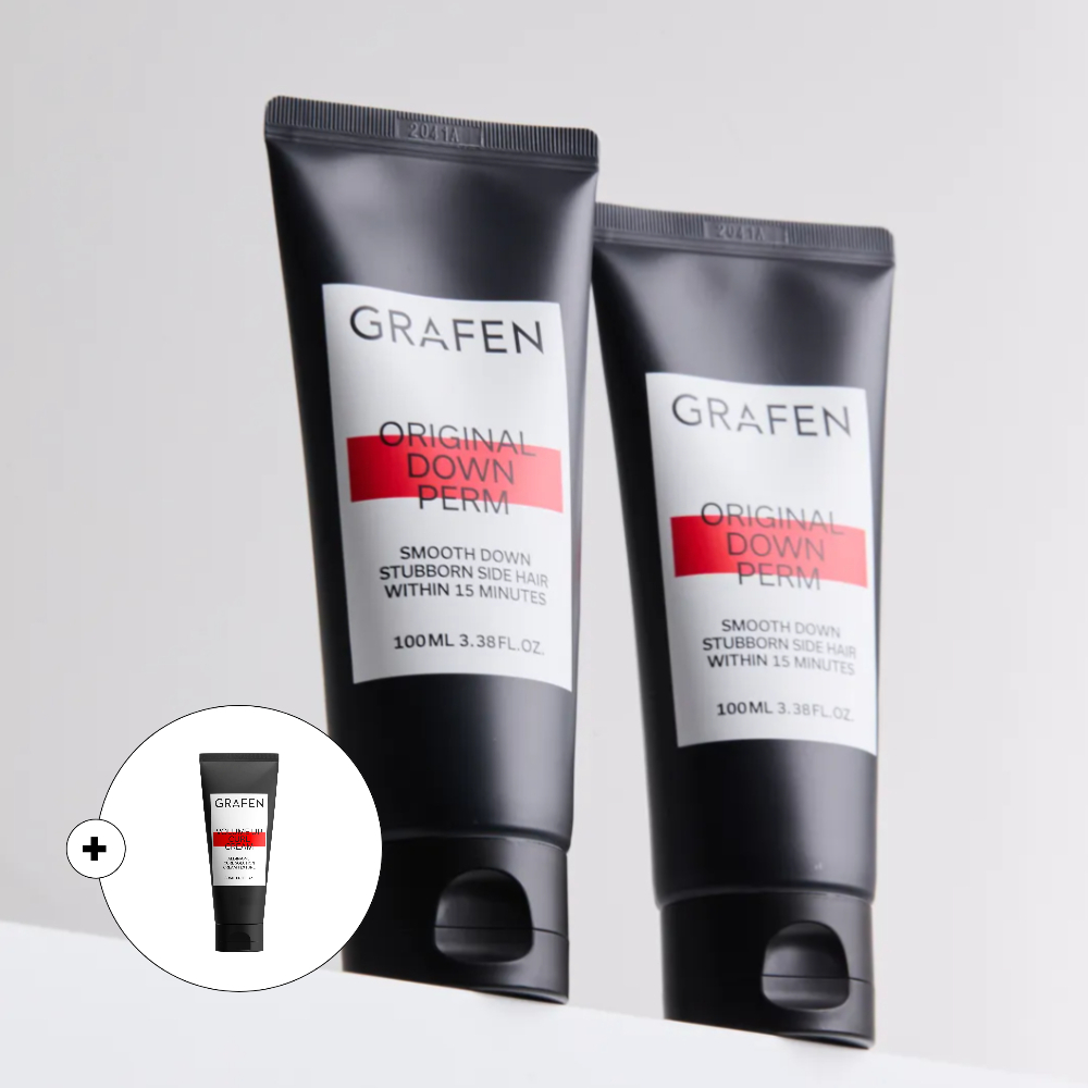 [슈퍼적립/컬크림30ml 증정] 그라펜 셀프스트레이트/다운펌/옆머리/잔머리관리 100ml, 2개