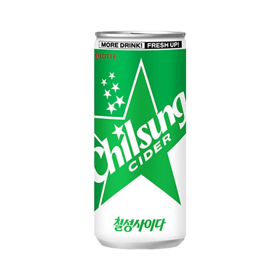 메가마트 롯데칠성 칠성사이다 310ml x 24개 - 상품 이미지