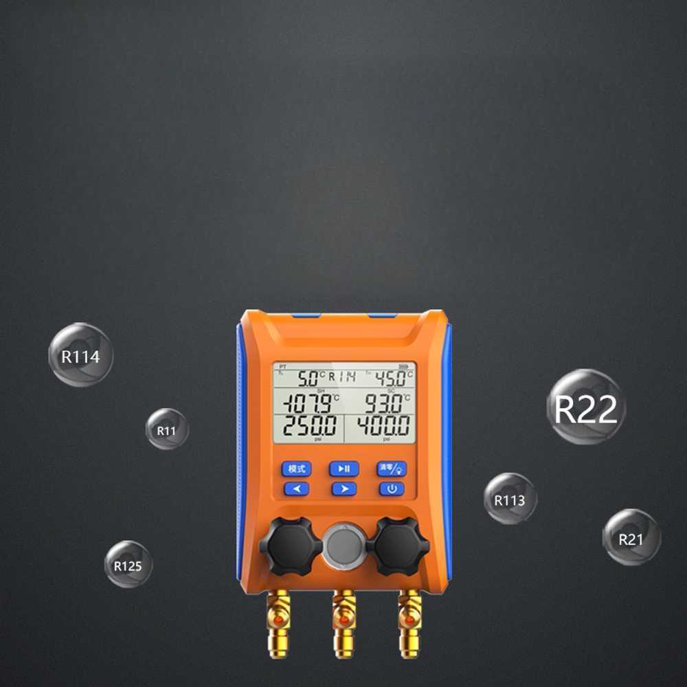 에어컨 압력 측정 게이지 냉매 진단 매니폴드 툴 LMG-10+R32+410A 인버터 - 상세 이미지 3