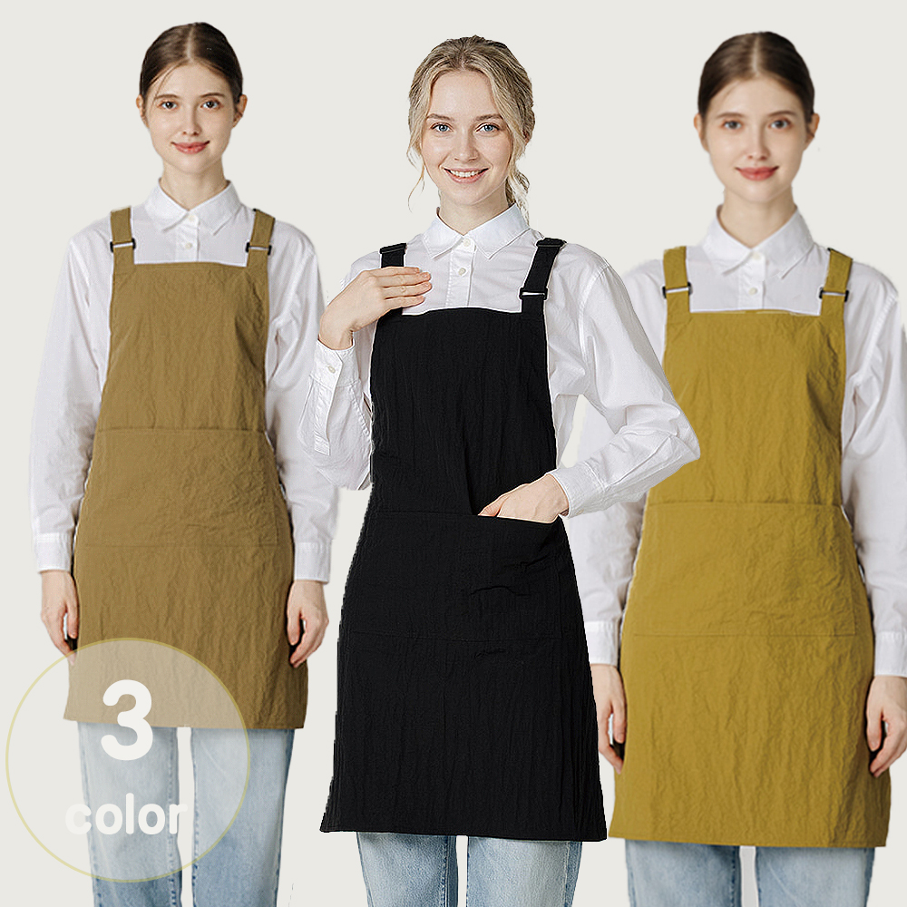 (3color)릴리라이트 H형생활방수 카페 공방단체 가게 업소 식당앞치마 - 상품 이미지