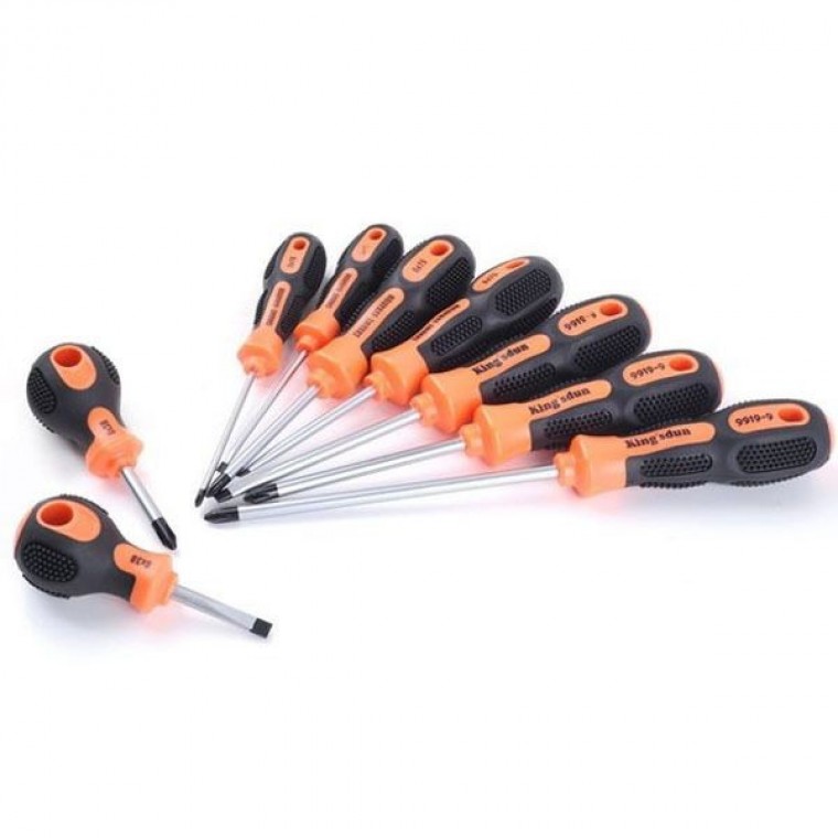 드라이버 세트 9p 9in1 크롬 고출력 도라이버 수공구 - 상품 이미지