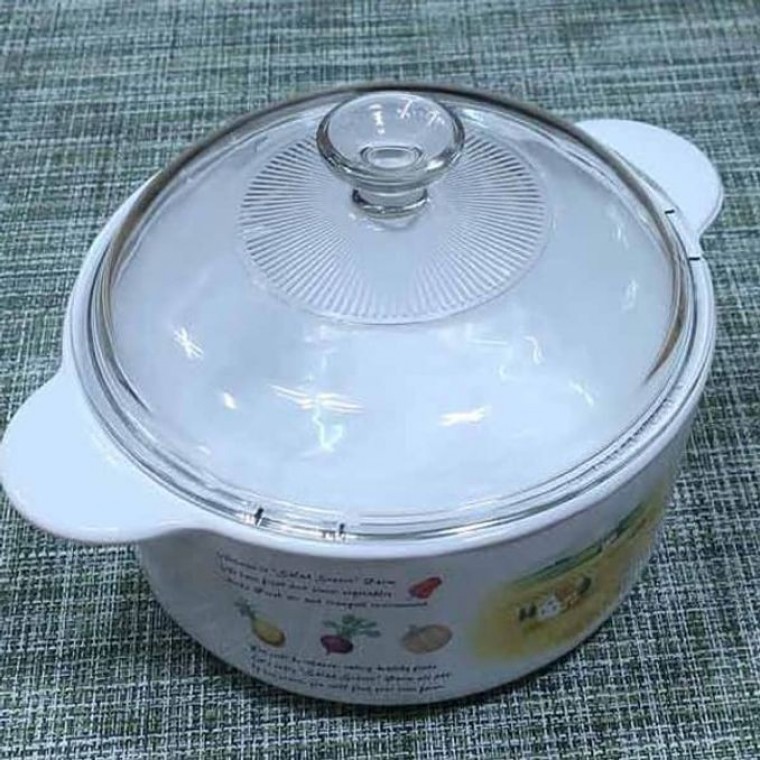 코닝 도자기 냄비 가정 찌개 직화 양수 1.25L SN - 메인 이미지