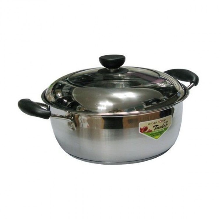 키친플라워 인덕선 냄비 전골냄비 찌개 전골 22cm - 상품 이미지