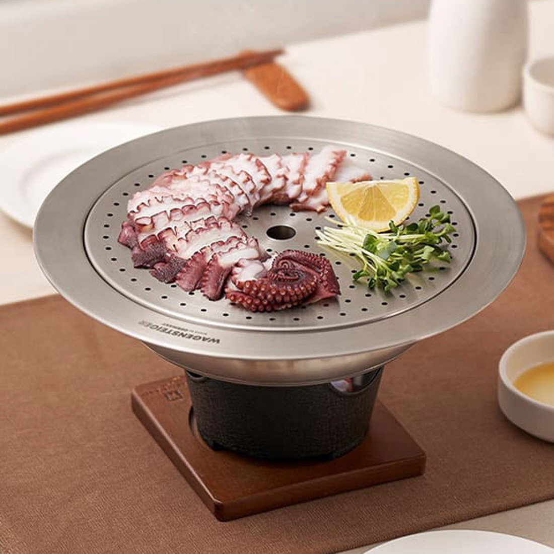 바겐슈타이거 인덕션 찜판 수육 보쌈 보온 스텐 찜채반 21.5cm 이미지 7