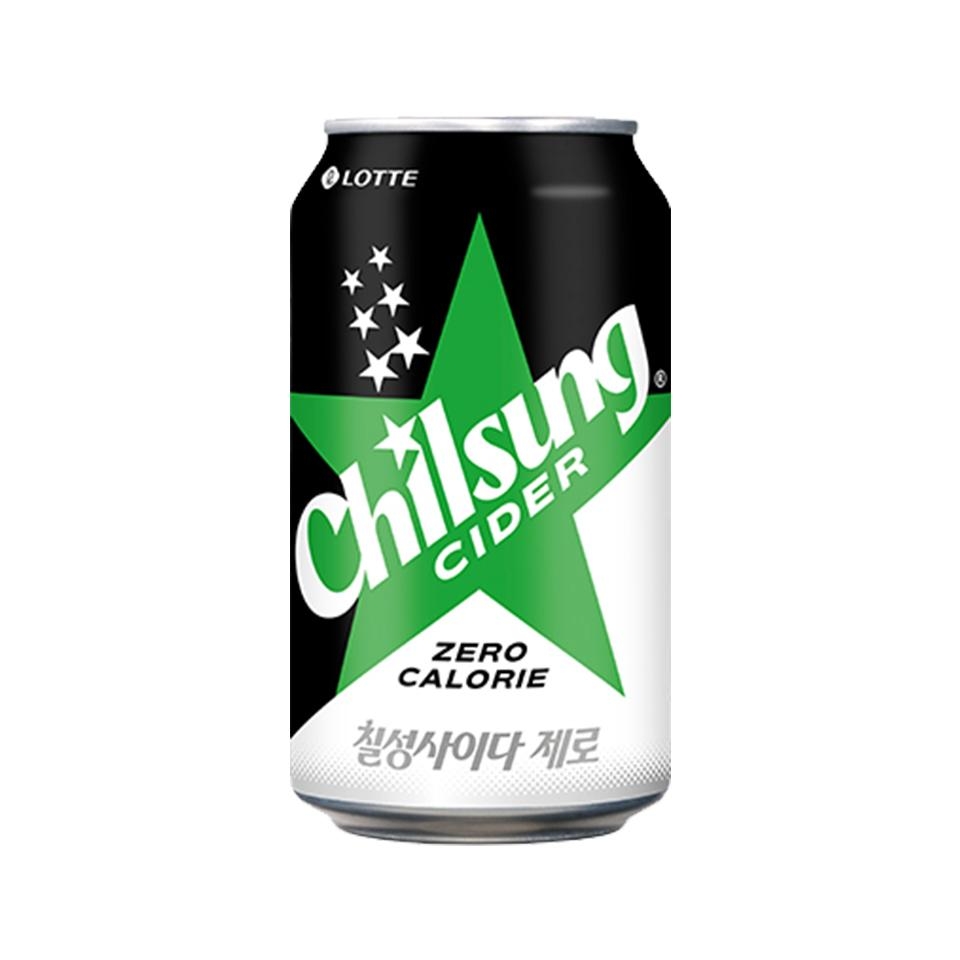 메가마트 롯데칠성 칠성사이다 제로 355ml 24개