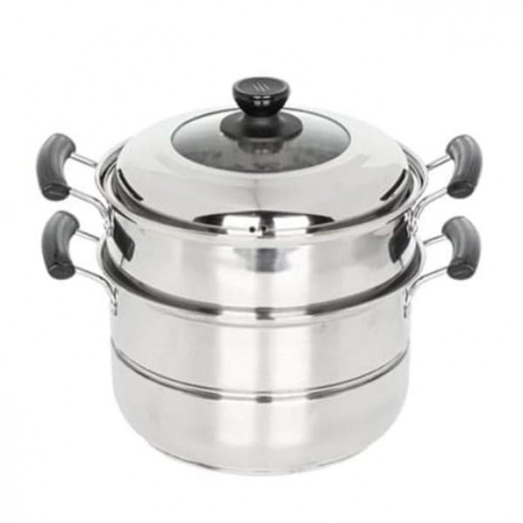 퀸센스 인덕션 곰솥 냄비 찜냄비 찜솥 들통 2단 26cm - 메인 이미지