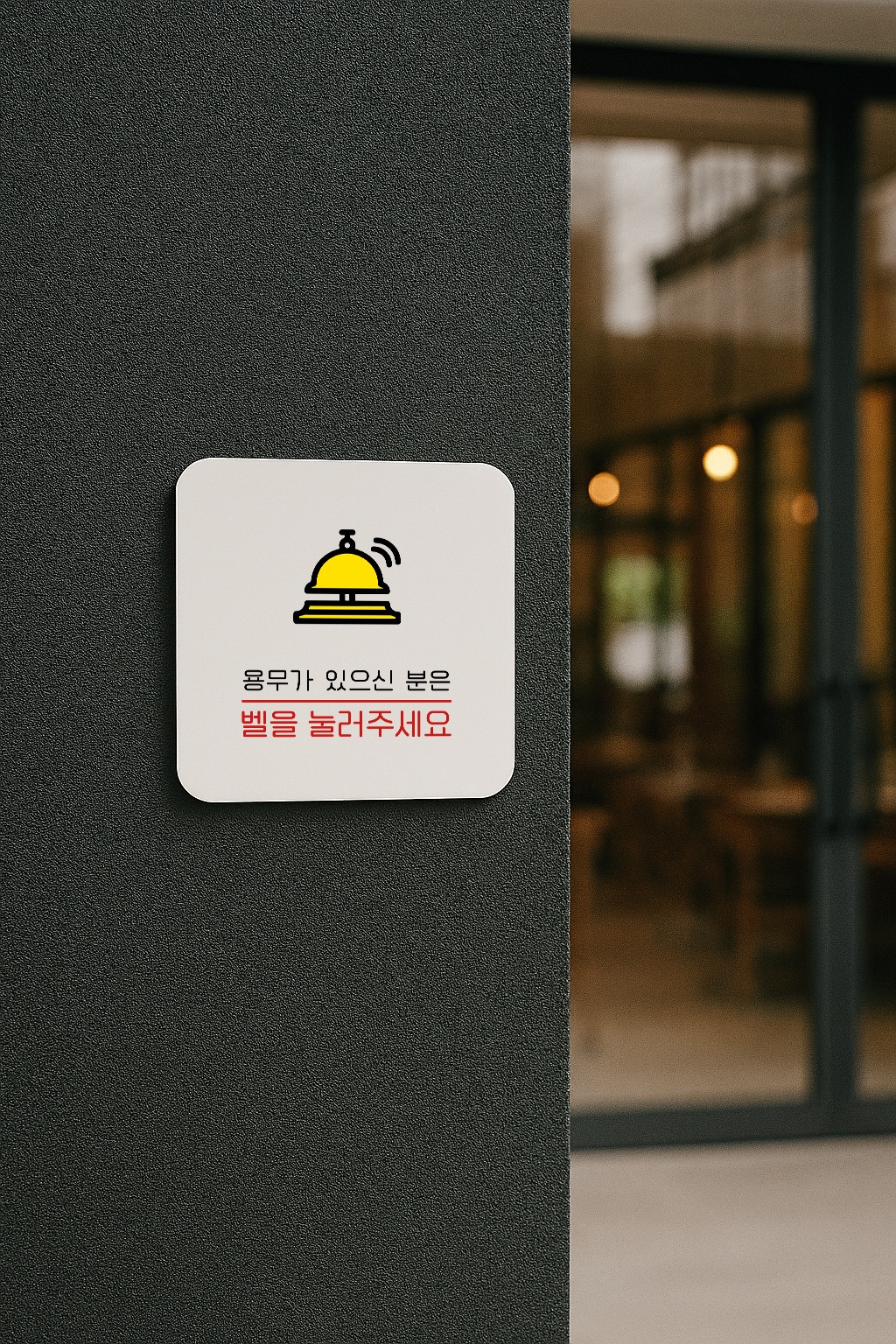 벨눌러주세요 표지판 벨 안내 안내판 표찰 안내 029 100x100 - 상세 이미지 3