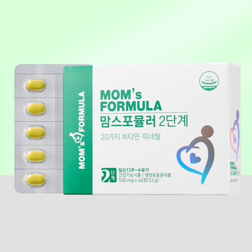맘스포뮬러 2단계 임산부 수유부 철분제 종합영양제 멀티비타민 60정, 1개