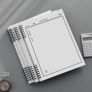 [SET] 뮤니드 스프링 좌철 다분할 노트 무지 4권 세트 실사용 후기 | 효과 있을까? - 상품 이미지 1