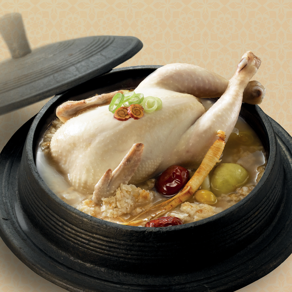 [말복 보양식] 녹두삼계탕 1000g 2팩 + 녹두닭백숙 500g 2팩 (총4팩) 누룽지 백숙 마니커에프앤지 - 상세 이미지 4