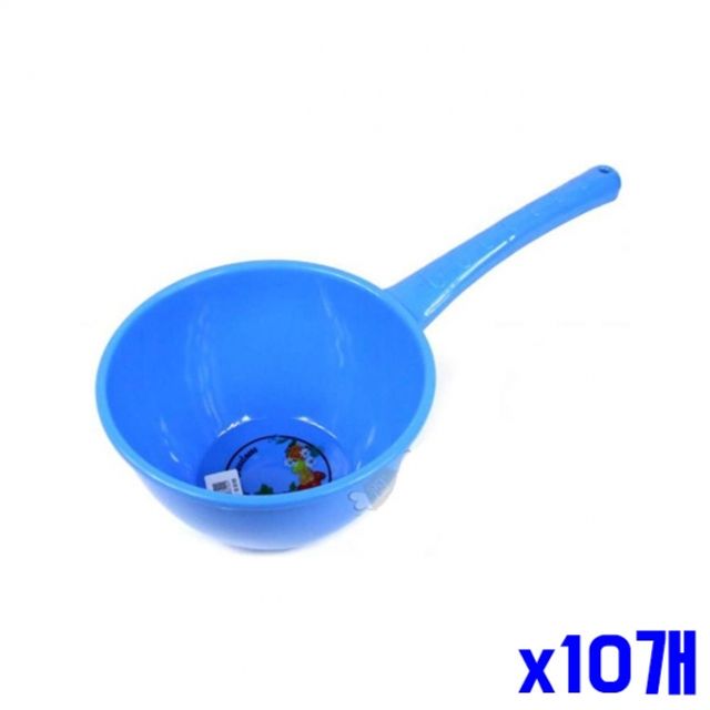 욕실 플라스틱 자루바가지(특대)-색상랜덤 x10개 - 상품 이미지