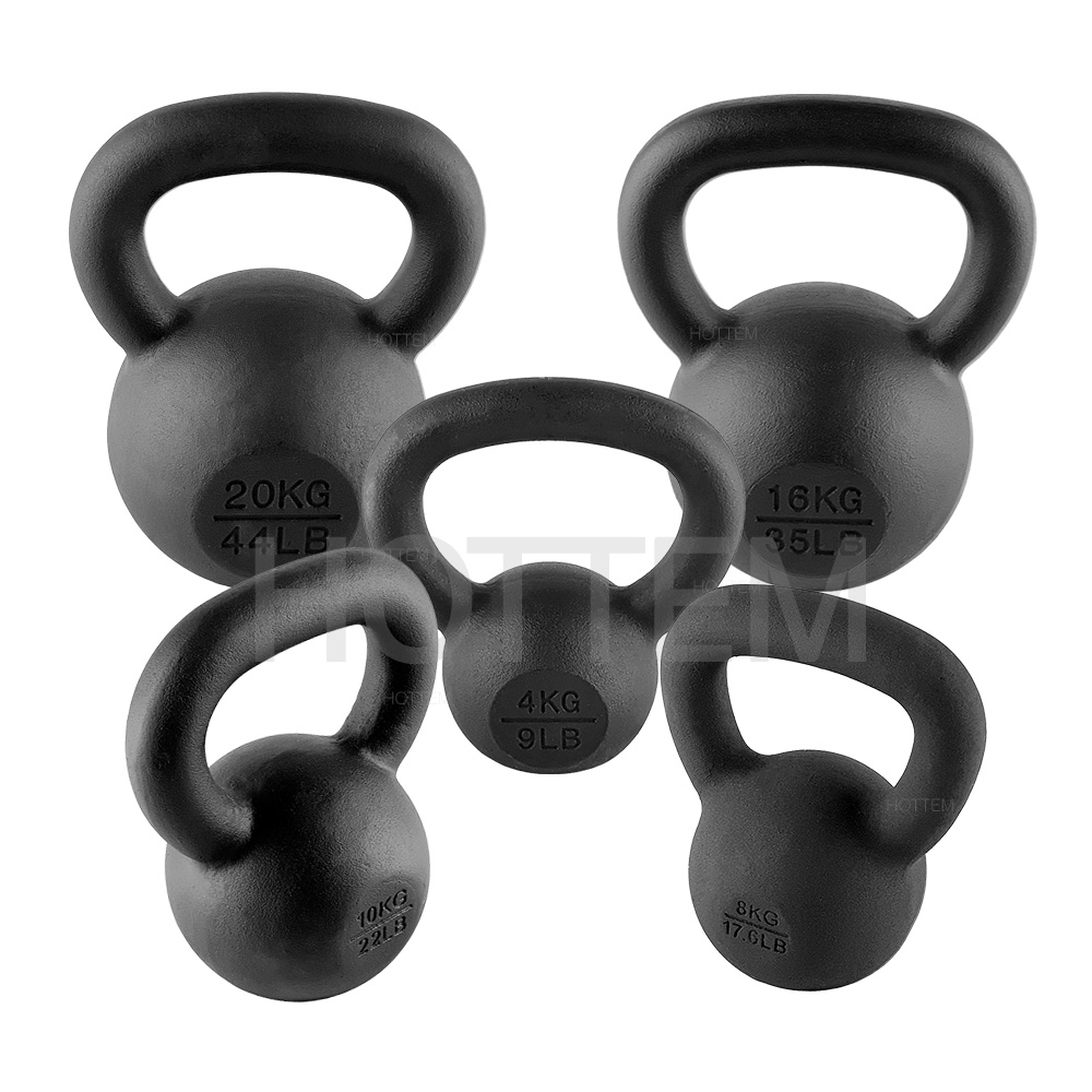 핫템 블랙분체 케틀벨 스윙 근력운동 캐틀벨 16kg - 상세 이미지 3