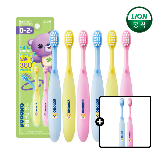 코도모 안심젤리 유아칫솔 2입x3개+2입 더 제품 이미지
