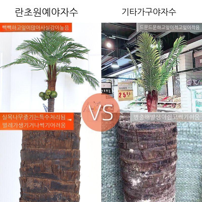 대형 인조 코코넛 나무 조화 야자수 인테리어 실내장식 인조나무 호텔 테라스 모형 야외 - 상세 이미지 4