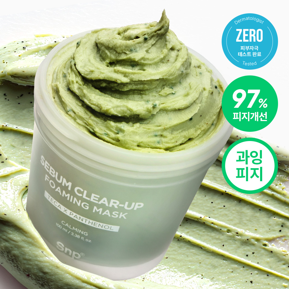 Snp 테카 판테놀 피지 쏙쏙 거품 트러블 진정 마스크팩 100ml, 1개 이미지 6