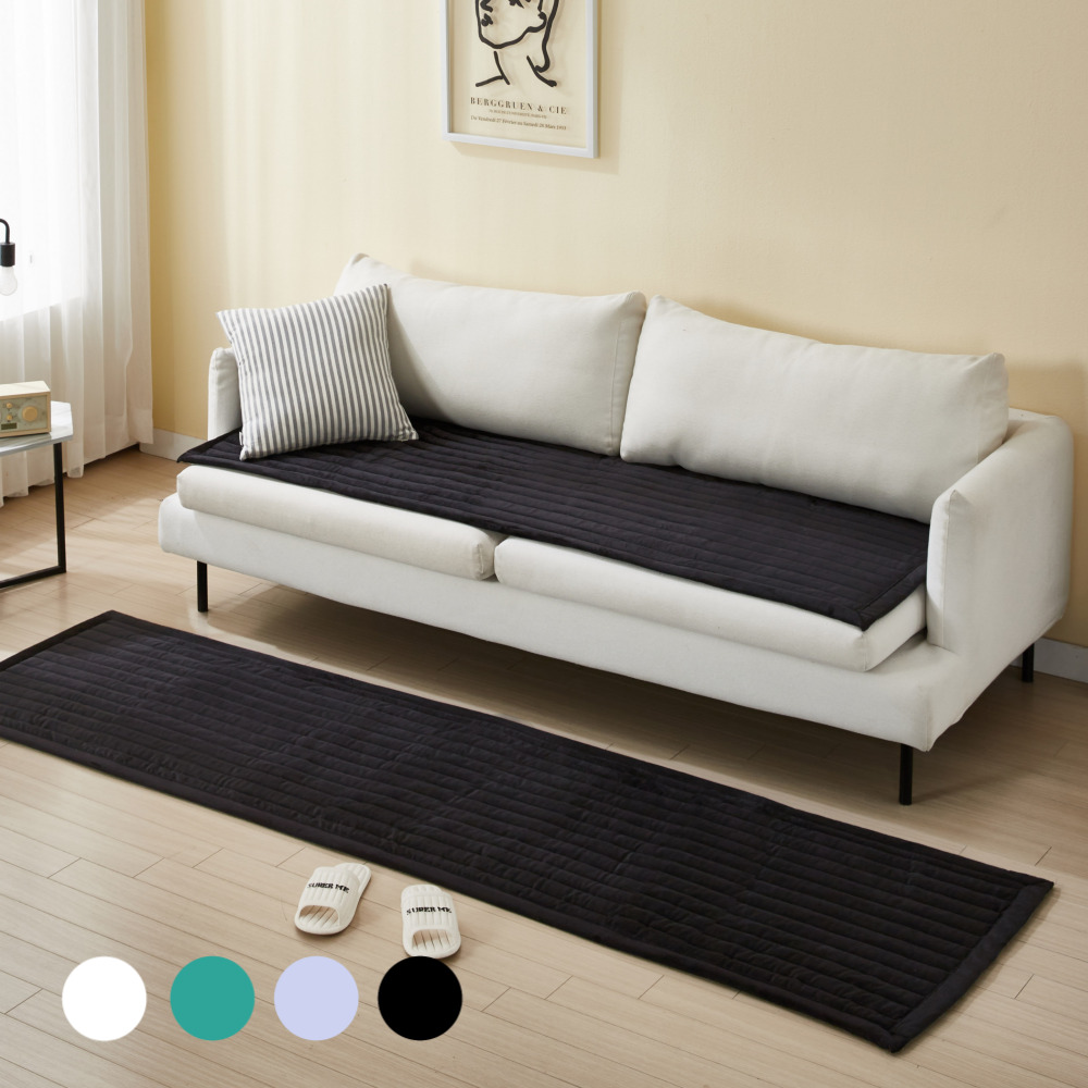 국내생산 극세사 항균 소파매트 쇼파커버 쇼파패드 3인용