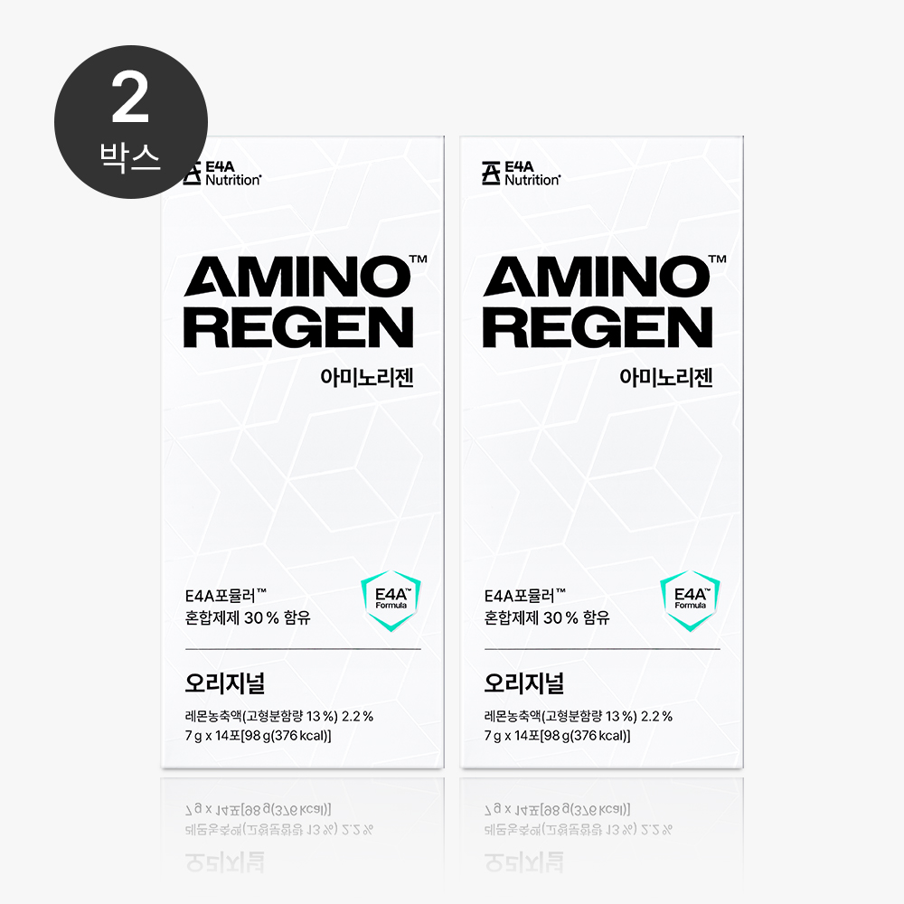아미노리젠 오리지널 아미노산 보충제 (3가지맛) 레몬, 14포, 2개 제품 이미지
