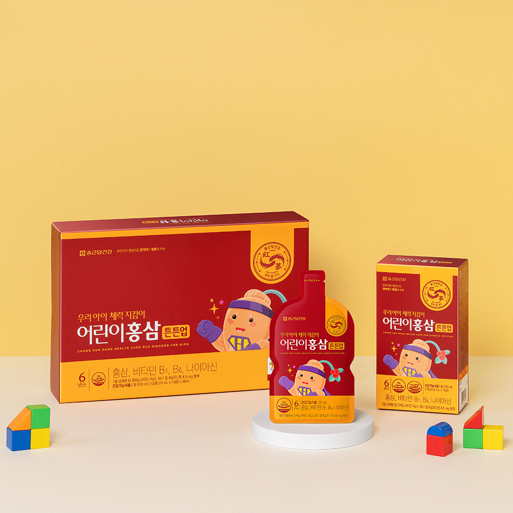 종근당건강 어린이홍삼 튼튼업 30포, 1개월분 - 상세 이미지 3