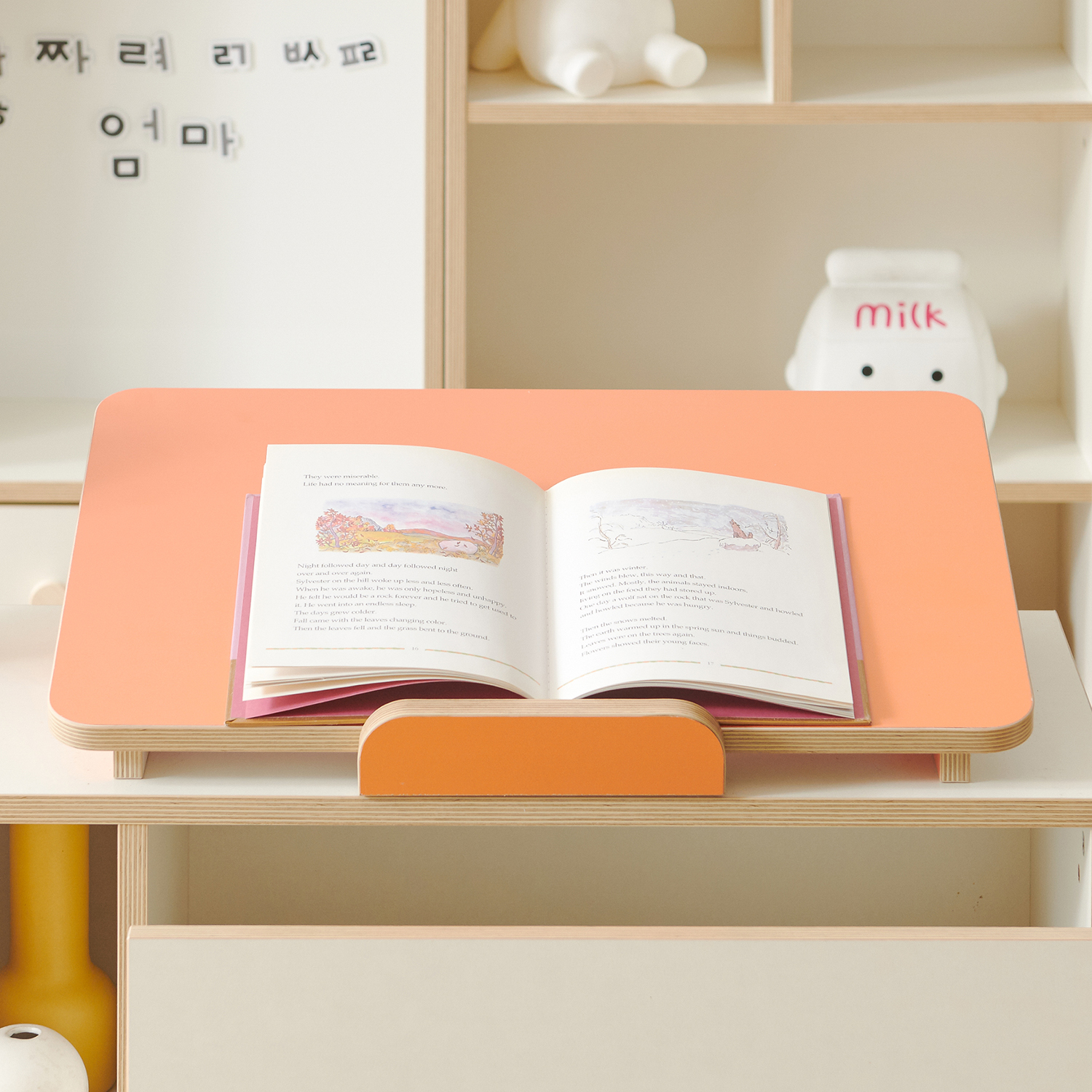 아기 독서대 유아 책상 독서대 필기 책받침대 책거치대 600 이미지 6