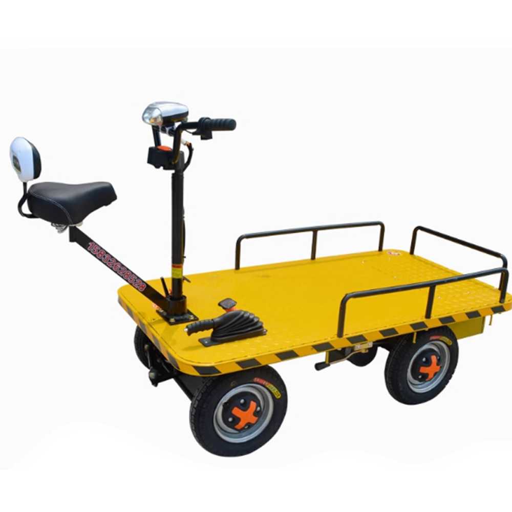 전동 4륜 대차 카트 산업용 운반 전동 플랫폼 트럭 800w/48v 12A 배터리 - 상품 이미지