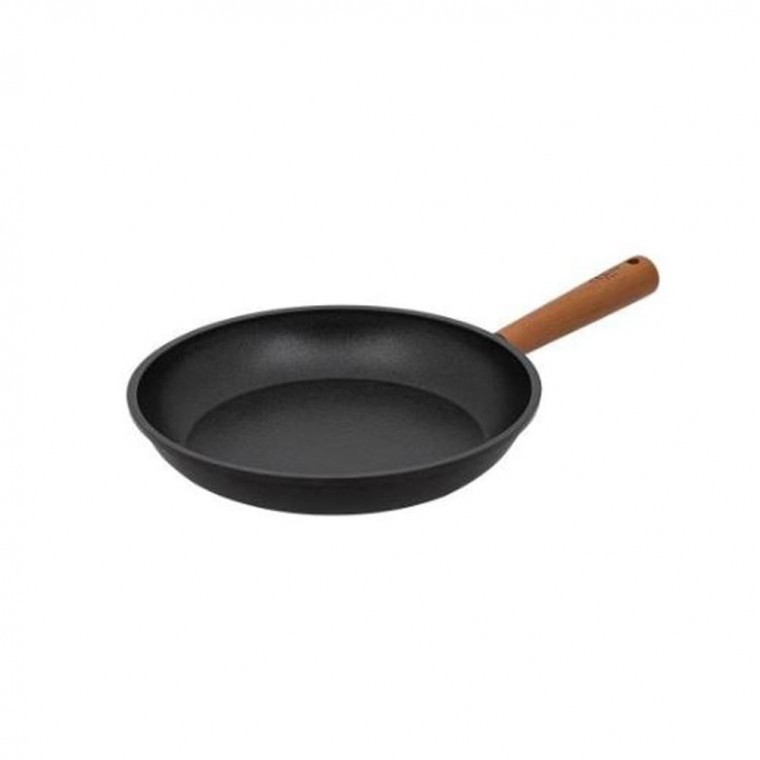 퀸센스 후라이팬 주물 인덕션 IH 프라이팬 블랙 24cm - 메인 이미지
