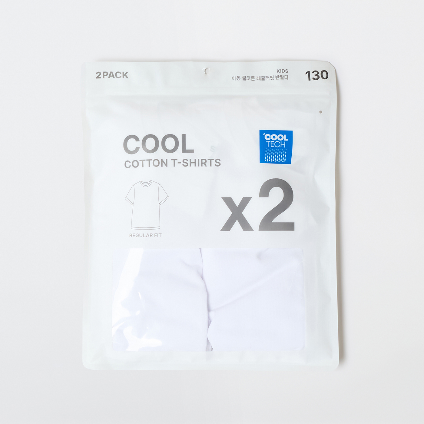 [2장 이상 20%][2PACK] 스파오키즈 COOL 레귤러핏 반팔 티셔츠 SPRWGA9KU2 - 상세 이미지 5