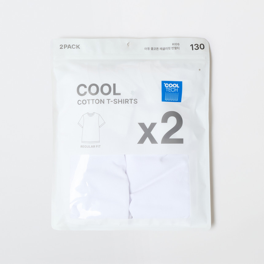 [2장 이상 20%][2PACK] 스파오키즈 COOL 레귤러핏 반팔 티셔츠 SPRWGA9KU2