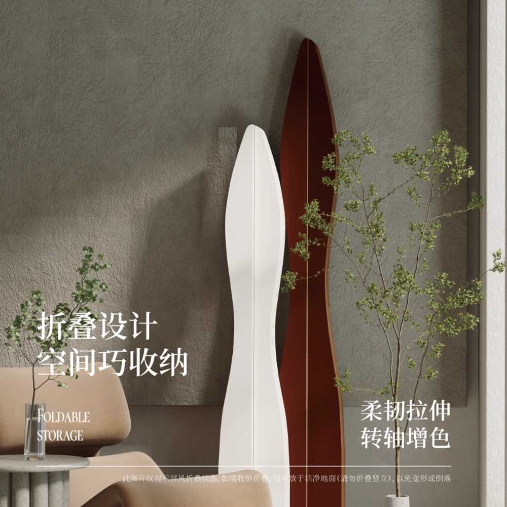 침대가벽 종이 간이벽 인테리어 공간분리 이동식 곡선 180cm - 상세 이미지 4