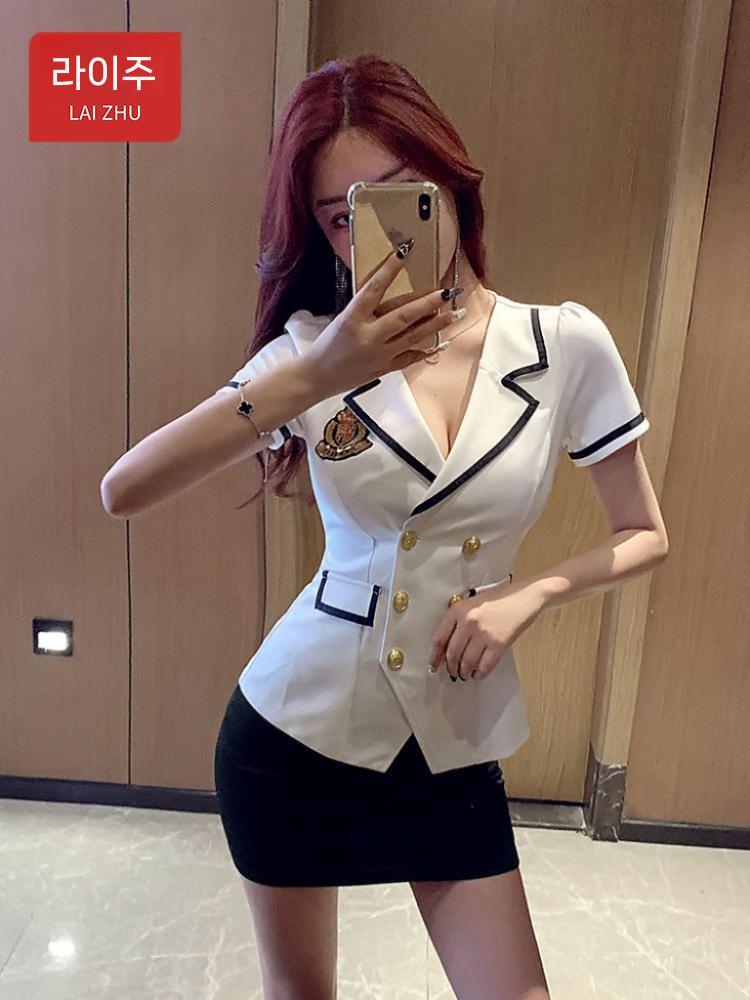 코스프레의상 여성 코스튬 코스프레 여자 해군 파티 선장 Y1030 블랙 사이즈 S - 상세 이미지 3