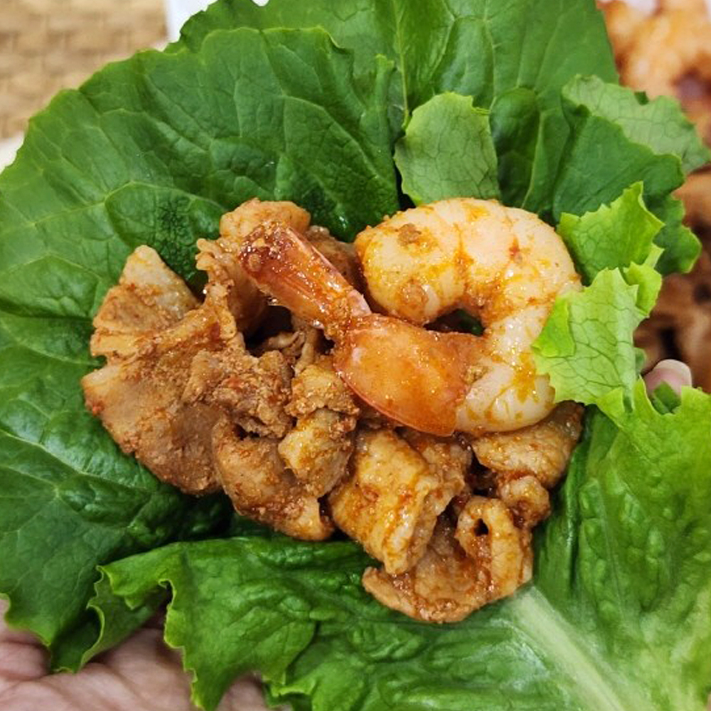 진우 쭈삼새 1+1 폭탄세트 쭈꾸미 삼겹살 새우 볶음 캠핑 밀키트 1.2kg 용량 이미지 6