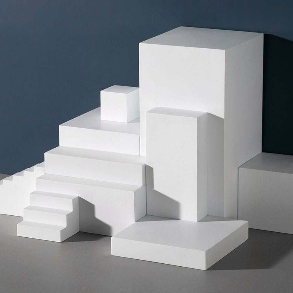 사각 대형화분 플랜트박스 실외 화단 직사각 인테리어 정사각 15x15x30cm 흰색 - 상품 이미지